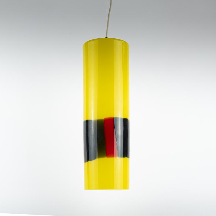 Hauptbild zu Objekt, Deckenleuchte 'A canne', um 1960, Vetreria Vistosi, Murano, 177A 283