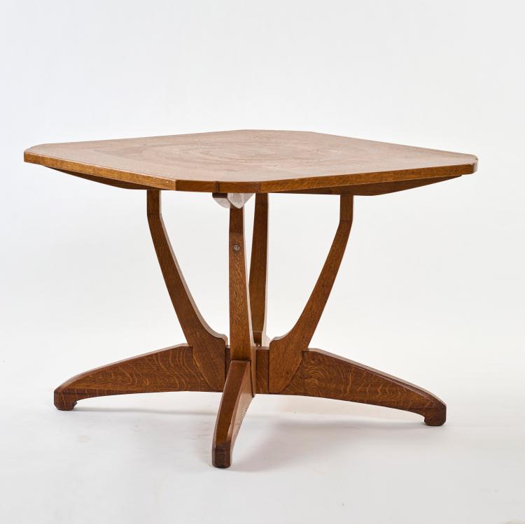 Hauptbild zu Objekt, Salon table, c, 1903/04, Richard Riemerschmid, Dresdner Werkst&auml;tten, Hellerau, 178A 409