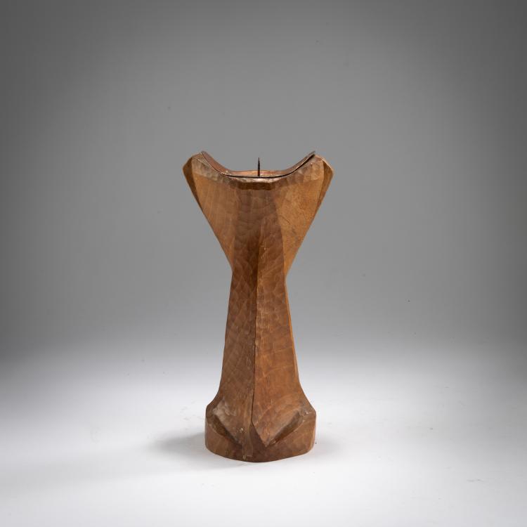 Hauptbild zu Objekt, Antroposophischer Kerzenleuchter, 1930-50, Rudolf Steiner (nach), Kunstschnitzwerkstatt Dornach, Dornach (zug./attr.), 178B 496