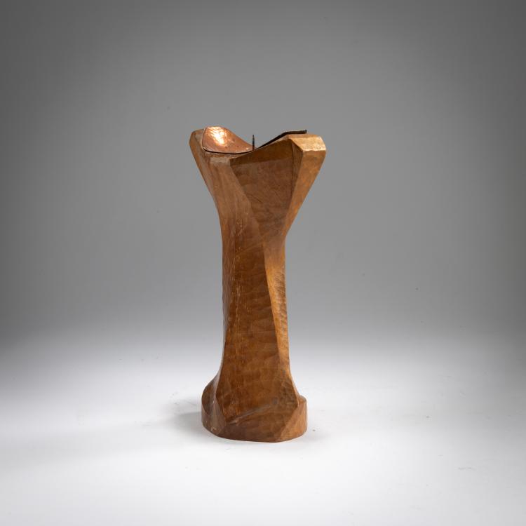 Bild 1 zu Objekt, Antroposophischer Kerzenleuchter, 1930-50, Rudolf Steiner (nach), Kunstschnitzwerkstatt Dornach, Dornach (zug./attr.), 178B 496