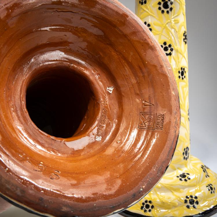 Bild 2 zu Objekt, Zwei Kerzenleuchter 'Bl&uuml;ten und Zweige', um 1916, Max Laeuger, Laeuger, Max, Kandern, 178A 372