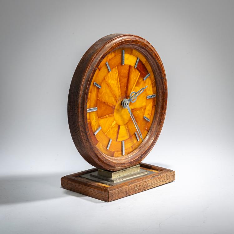 Bild 1 zu Objekt, Bernstein-Kaminuhr, 1930er Jahre, Norddeutsche Bernstein-Industrie, K&ouml;nigsberg / Kaliningrad, 178A 414