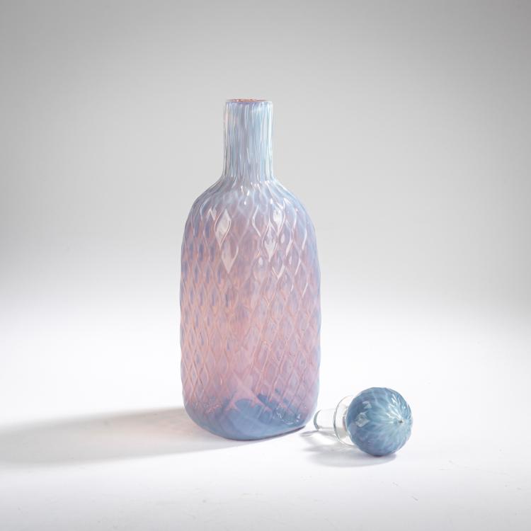Bild 2 zu Objekt, Flasche mit Stopfen 'A griglia', 1961, Seguso, Archimede, Murano, 177B 608