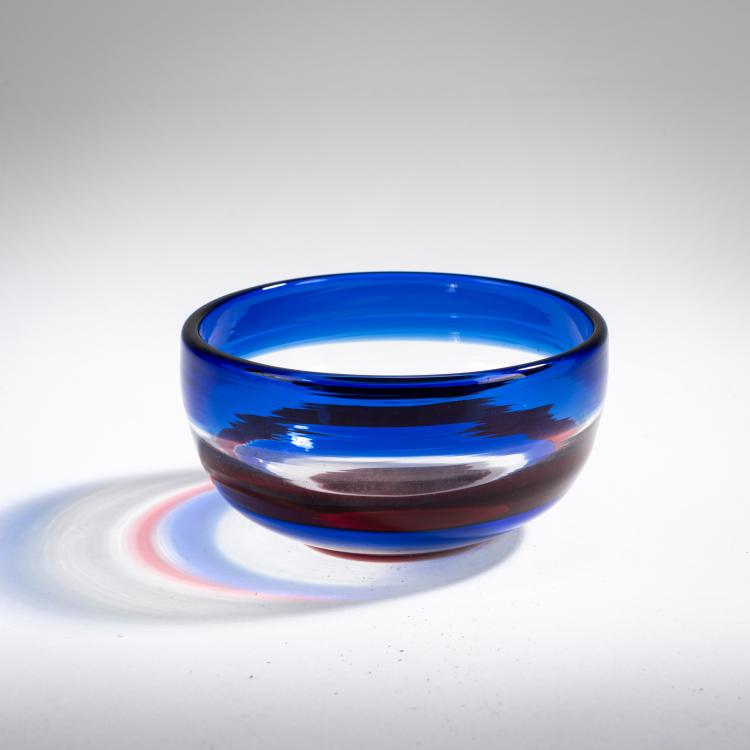Hauptbild zu Objekt, Small bowl 'A fasce', c. 1953, Fulvio Bianconi, Venini & C., Murano, 177B 553