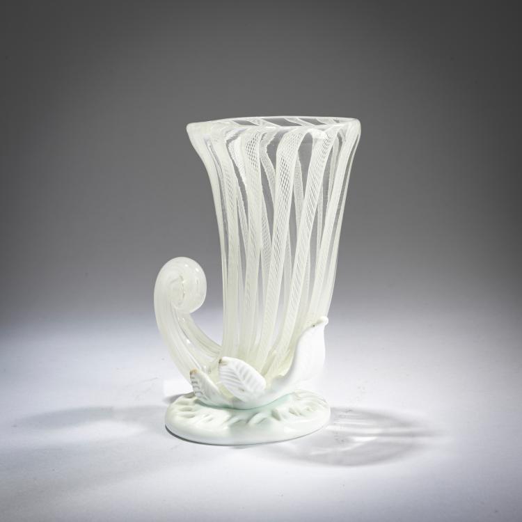 Bild 1 zu Objekt, Vase 'Cornucopia', c. 1948/49, Fulvio Bianconi, Venini & C., Murano, 177B 546