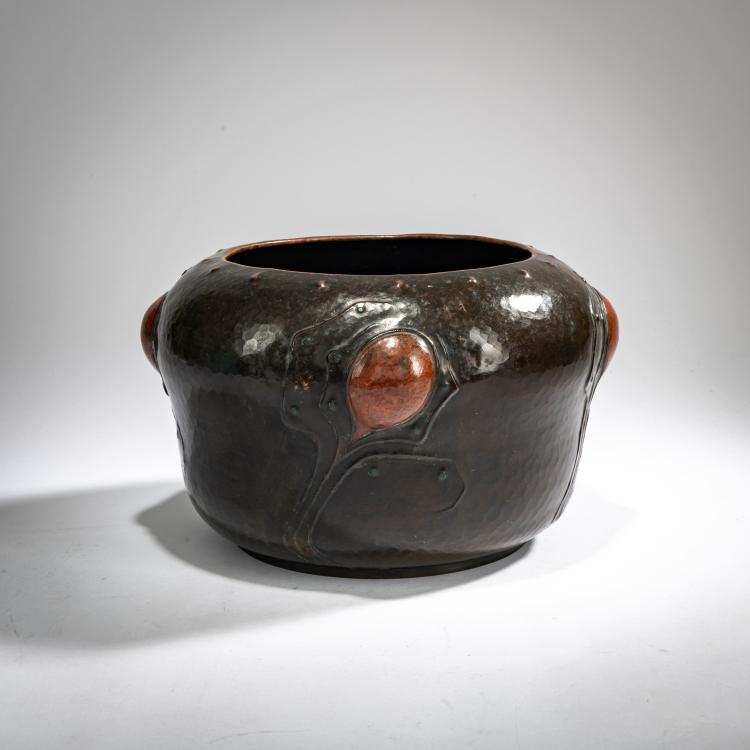 Hauptbild zu Objekt, Cachepot, um 1900, Winhart, J. & Co., M&uuml;nchen / Munich, 178A 427