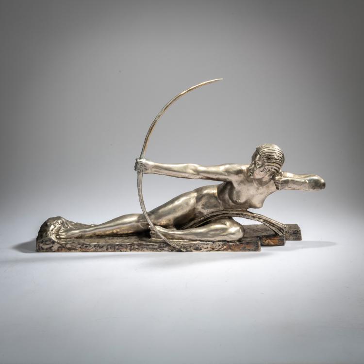 Hauptbild zu Objekt, Bronze figure 'Penthesilea', c. 1930, Marcel-Andr&eacute; Bouraine, Susse Fr&egrave;res, Paris, 178A 222