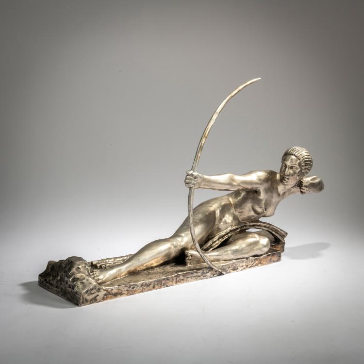 Bild 1 zu Objekt, Bronze figure 'Penthesilea', c. 1930, Marcel-Andr&eacute; Bouraine, Susse Fr&egrave;res, Paris, 178A 222