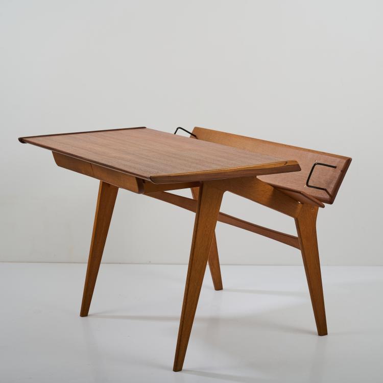Hauptbild zu Objekt, Schreibtisch, 1950er Jahre, Marcel Gascoin (zugeschrieben), L'Arhec - Am&eacute;nagement Rational de l'Habitation et des Collectivit&eacute;s,  Frankreich / France (zugeschrieben/attr.), 177A 172