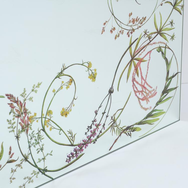 Bild 1 zu Objekt, Wall mirror 'Egeto' - 'Wild Herbs', c. 1990, William Bertocco,Vittorio Locatelli, Driade, Corsico, 178B 887