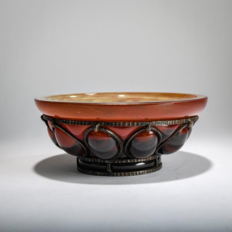 Hauptbild zu Objekt, Montierte Schale, um 1925, Louis Majorelle, Daum Fr&egrave;res, Nancy; Majorelle, Louis, Nancy, 178A 59