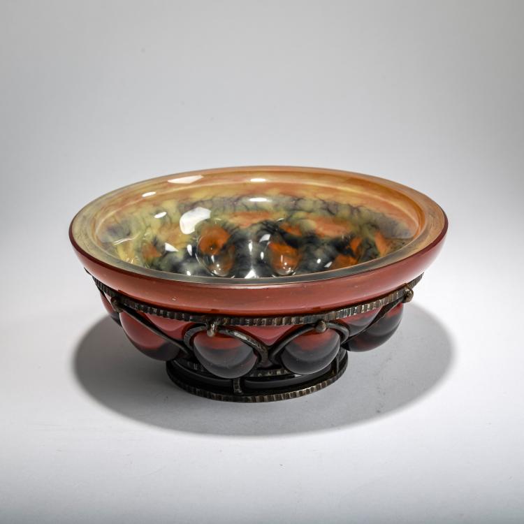 Bild 1 zu Objekt, Montierte Schale, um 1925, Louis Majorelle, Daum Fr&egrave;res, Nancy; Majorelle, Louis, Nancy, 178A 59