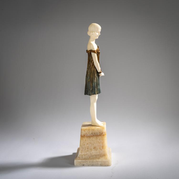 Bild 1 zu Objekt, Chryselephantinfigur 'Innocence', um 1922, Dem&egrave;tre H. Chiparus, 178A 224