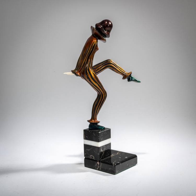 Bild 3 zu Objekt, Chryselephantinfigur 'Maskierte T&auml;nzerin', um 1928, Roland Paris, 178A 242