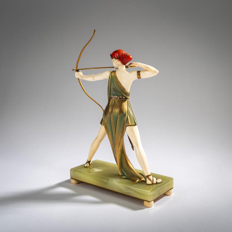 Bild 2 zu Objekt, Chryselephantine figure 'Diana', c. 1928, Ferdinand Preiss, 178A 266
