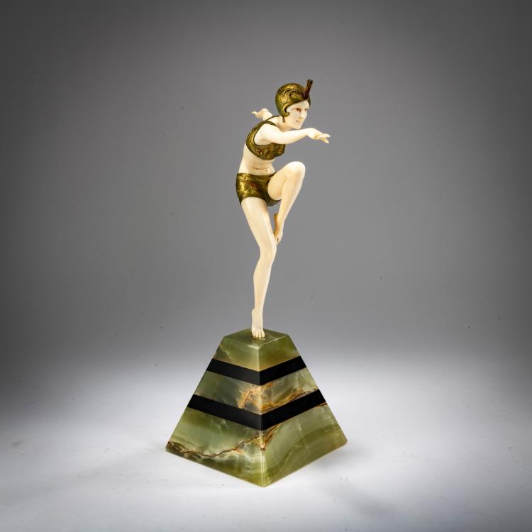 Bild 1 zu Objekt, Chryselephantinfigur 'Con Brio', um 1925, Ferdinand Preiss, 178A 265