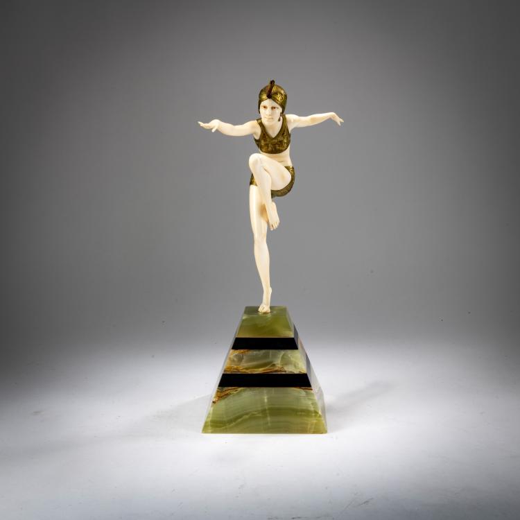 Bild 2 zu Objekt, Chryselephantinfigur 'Con Brio', um 1925, Ferdinand Preiss, 178A 265