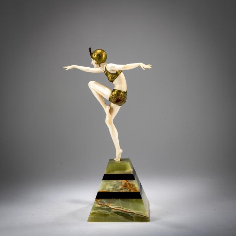 Bild 4 zu Objekt, Chryselephantinfigur 'Con Brio', um 1925, Ferdinand Preiss, 178A 265