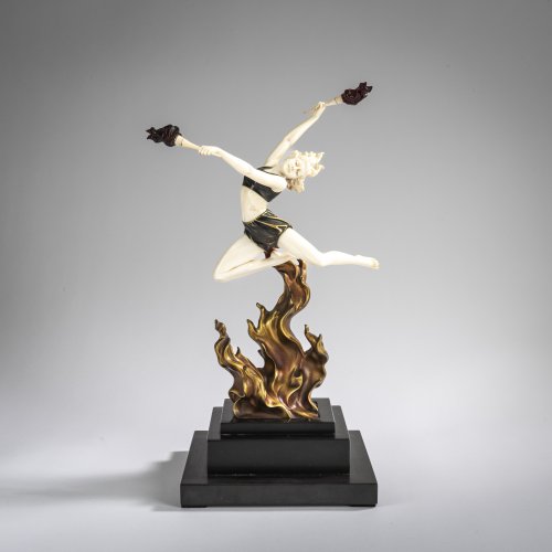Chryselephantine figure 'Flame Leaper', c. 1928