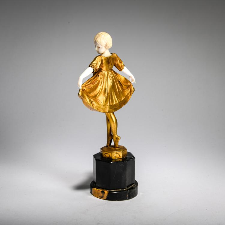 Bild 1 zu Objekt, Chryselephantinfigur 'Liselotte', um 1920, Ferdinand Preiss, 178A 257