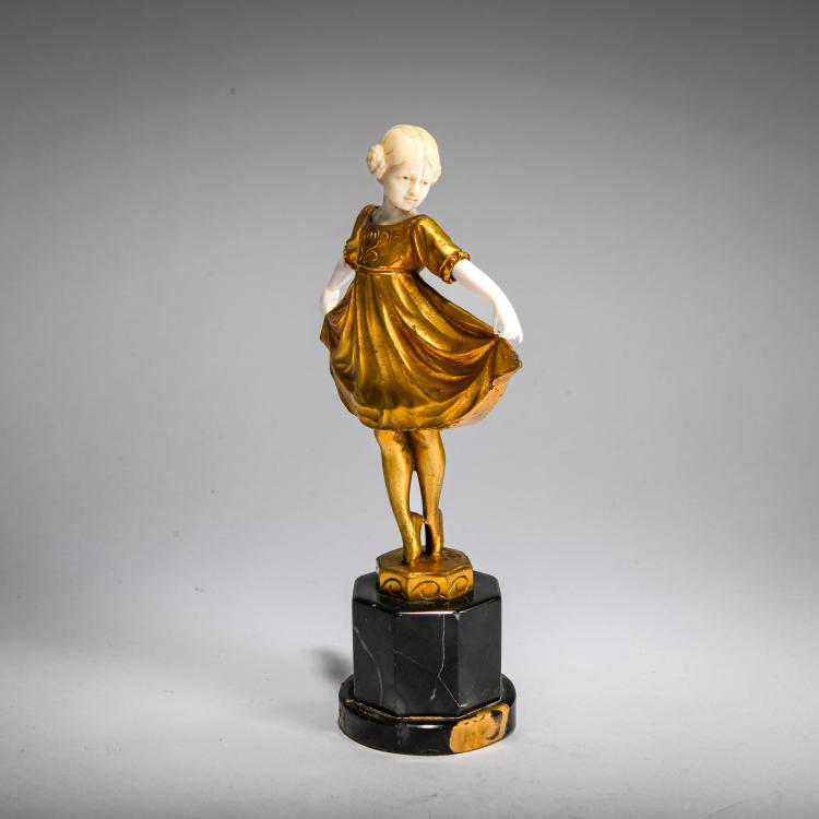 Bild 3 zu Objekt, Chryselephantinfigur 'Liselotte', um 1920, Ferdinand Preiss, 178A 257