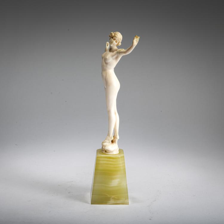 Bild 2 zu Objekt, Elfenbeinfigur 'L'Eveil', um 1900, Dieppe (zug./attr.), 178A 230