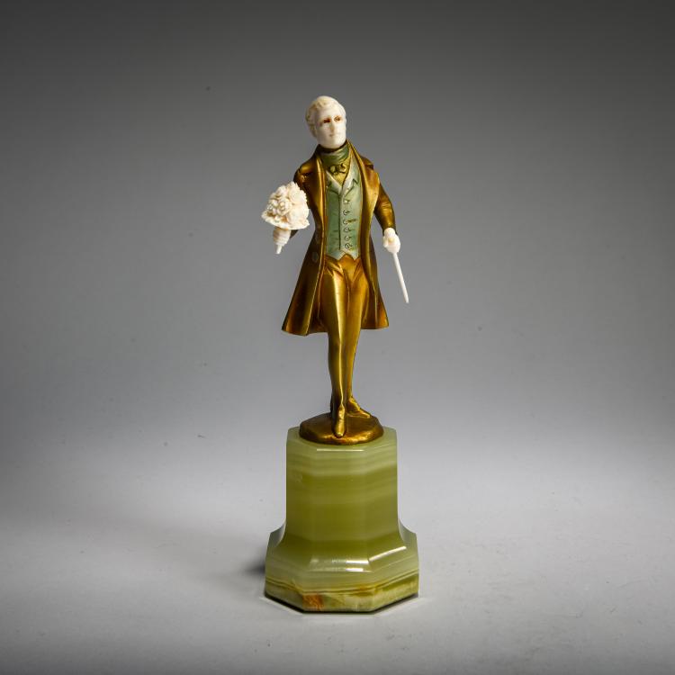 Hauptbild zu Objekt, Chryselephantinfigur 'Victorianischer Herr', um 1922, Ferdinand Preiss, 178A 260