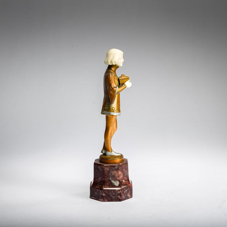 Bild 1 zu Objekt, Chryselephantinfigur 'Page', um 1922, Ferdinand Preiss, 178A 264