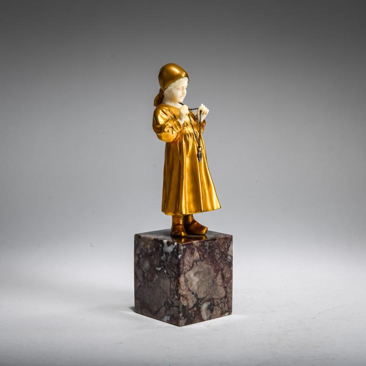 Hauptbild zu Objekt, Chryselephantinfigur 'Erster Schmuck', vor 1914, Ferdinand Preiss, 178A 250