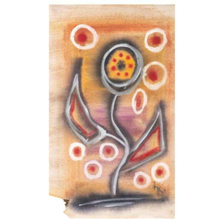 Hauptbild zu Objekt, Blume, um 1970, Ida Kerkovius, 177C 736