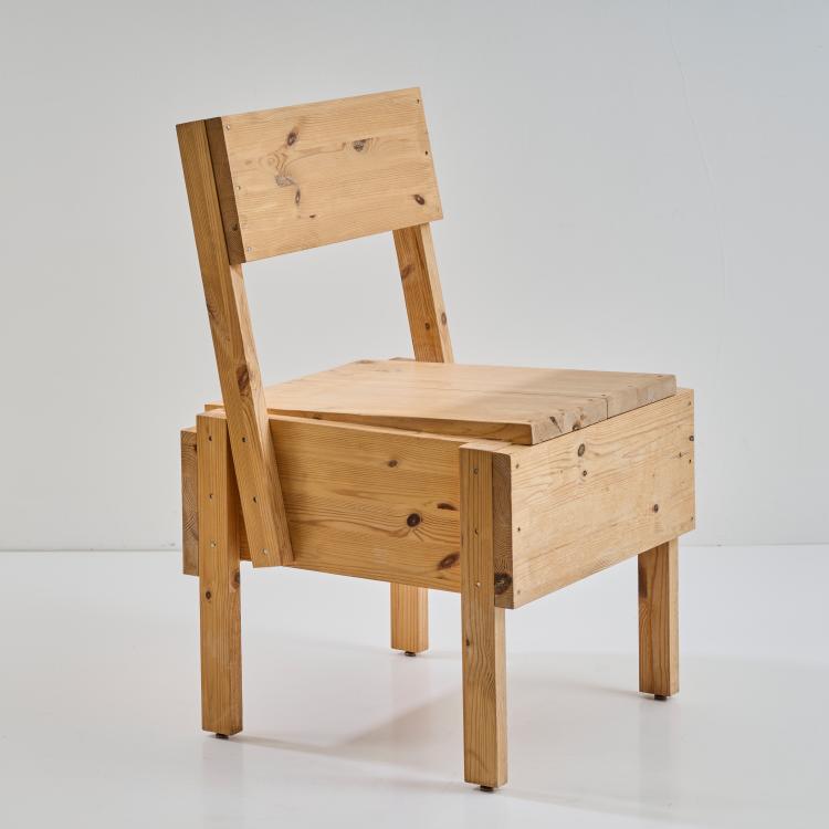 Hauptbild zu Objekt, 'Sedia 1' armchair, 1974 (design), Enzo Mari, Artek, Helsinki f&uuml;r Teo Jakob, Bern (Schweiz)., 178B 804