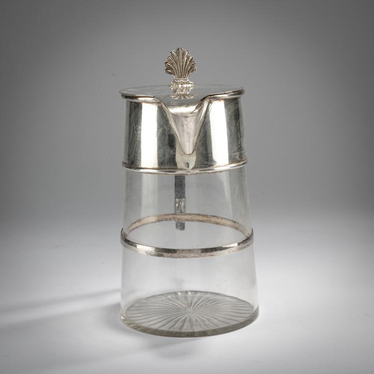 Hauptbild zu Objekt, Weinkanne, um 1881, Christopher Dresser, Hukin & Heath, Birmingham, 178A 452