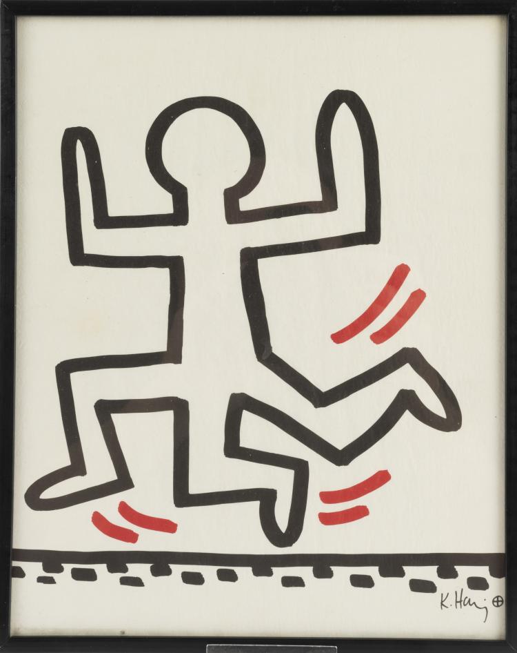 Hauptbild zu Objekt, Blatt aus der 'Bayer Suite', 1982, Keith Haring, Bayer AG (Publ.), 177C 683