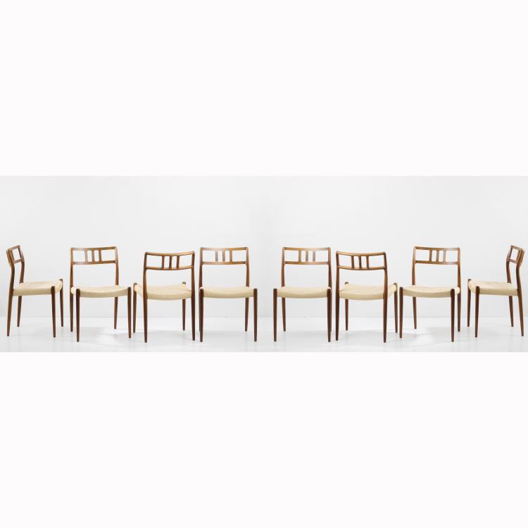 Hauptbild zu Objekt, Acht St&uuml;hle '79', 1966 (Entwurf), Niels Otto M&oslash;ller, M&oslash;ller, J.L., Furniture Factory, Kopenhagen / Copenhagen, 177A 316