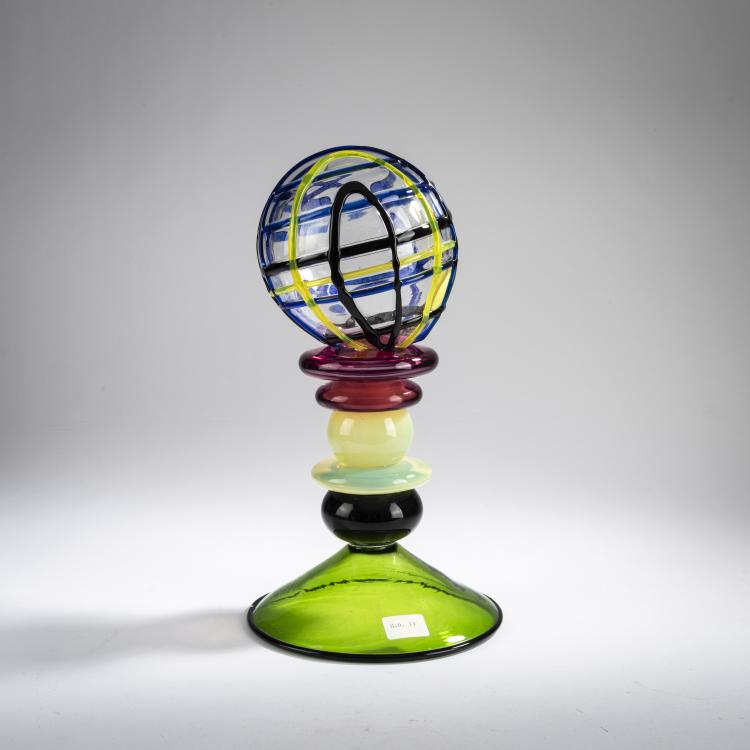 Hauptbild zu Objekt, Kugel auf Sockel, 1985, Heinz Oestergaard, Salviati, Murano, 177B 615