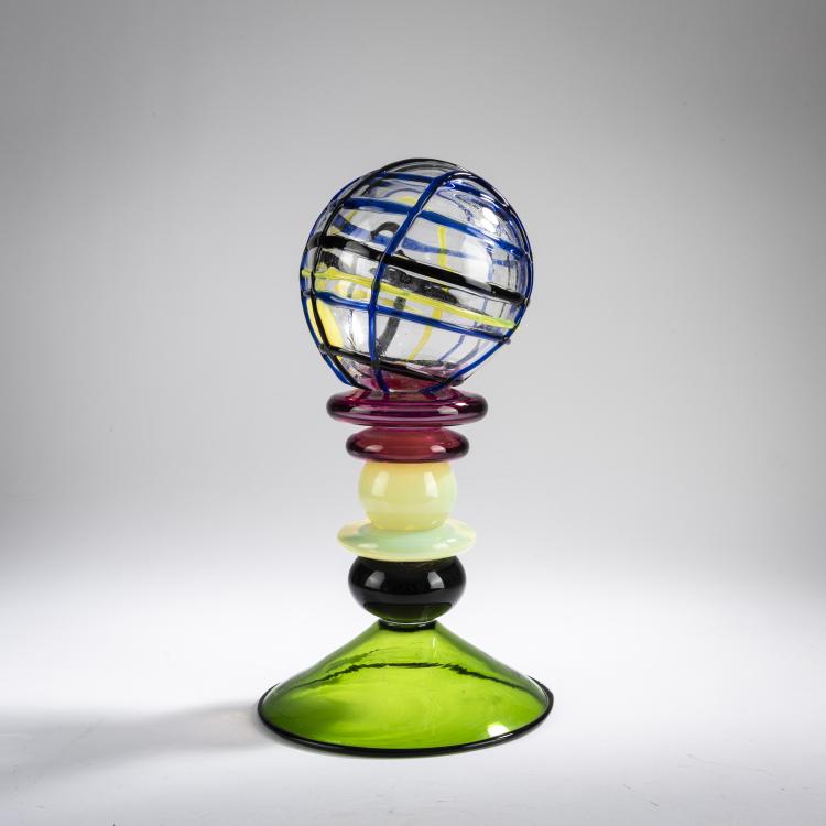 Bild 2 zu Objekt, Kugel auf Sockel, 1985, Heinz Oestergaard, Salviati, Murano, 177B 615