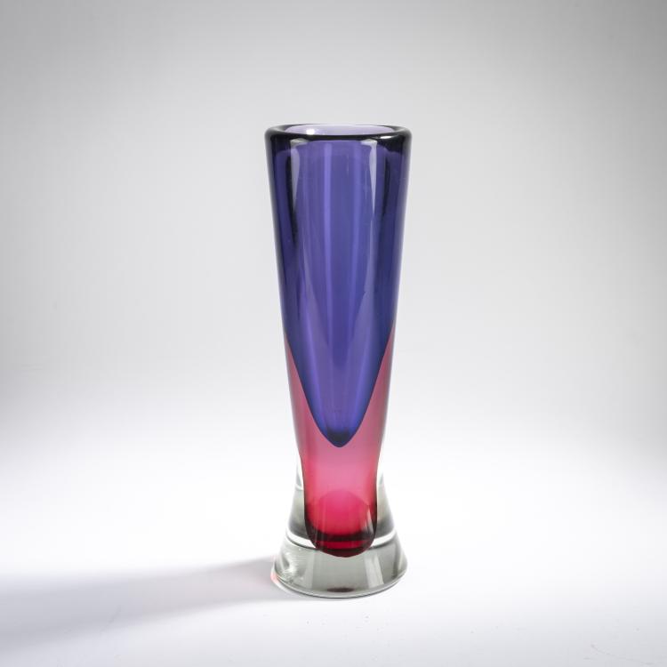 Bild 1 zu Objekt, Vase 'Sommerso blu rubino', 1954, Flavio Poli, Seguso Vetri d'Arte, Murano, 177B 602