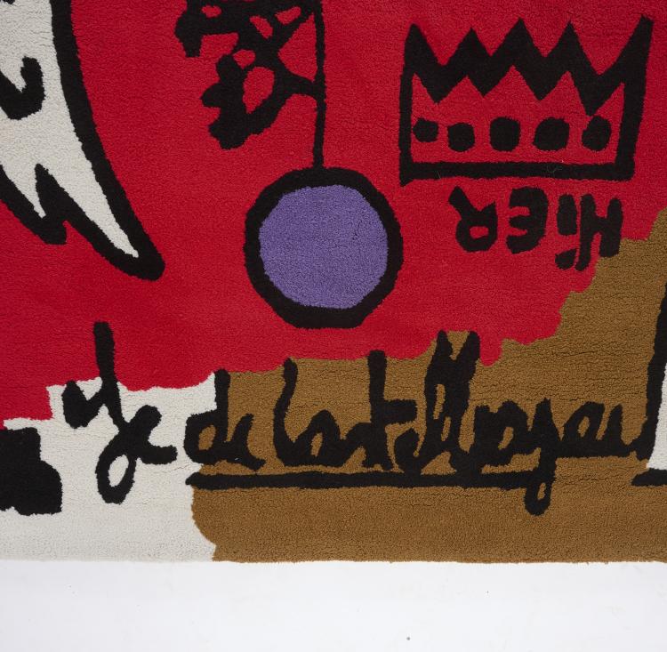 Bild 1 zu Objekt, K&uuml;nstlerteppich 'Comme Jean-Michel matta', 1980er Jahre, Jean-Charles de Castelbajac, 177A 102