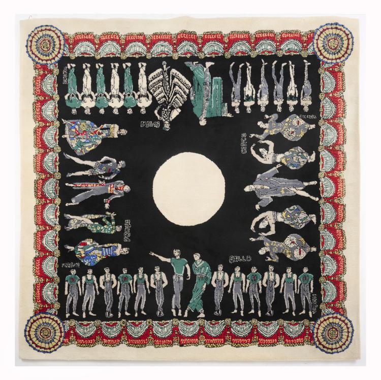 Hauptbild zu Objekt, Teppich, um 1990, Mailand Versace, Atelier Versace Mailand / Milan, 177A 105