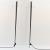 Two floor lamps for wall mounting 'Torchère', 1984 (design)