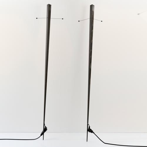 Two floor lamps for wall mounting 'Torchère', 1984 (design)