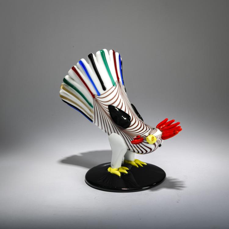 Hauptbild zu Objekt, 'Gallo', 1953, Fulvio Bianconi, Venini & C., Murano, 177B 557