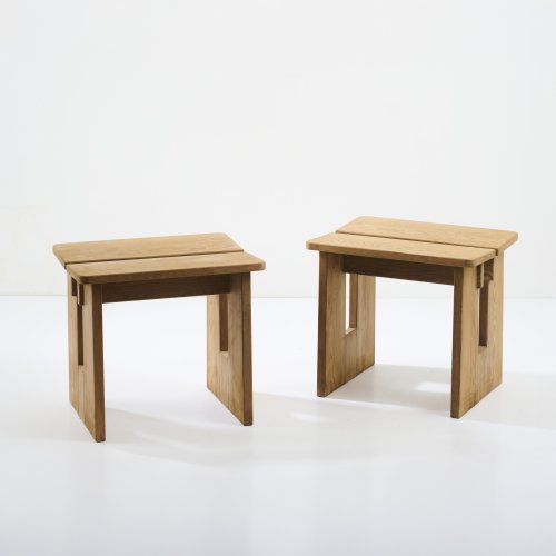 Zwei Hocker 'Skoga', um 1933