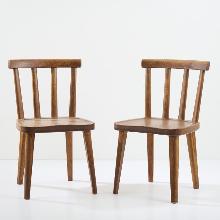 Bild 3 zu Objekt, Four 'Ut&ouml;' chairs, 1930s, Axel Einar Hjorth, Nordiska Kompaniet (NK), Stockholm., 177A 35