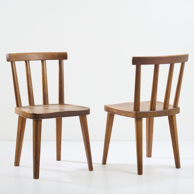 Bild 4 zu Objekt, Four 'Ut&ouml;' chairs, 1930s, Axel Einar Hjorth, Nordiska Kompaniet (NK), Stockholm., 177A 35