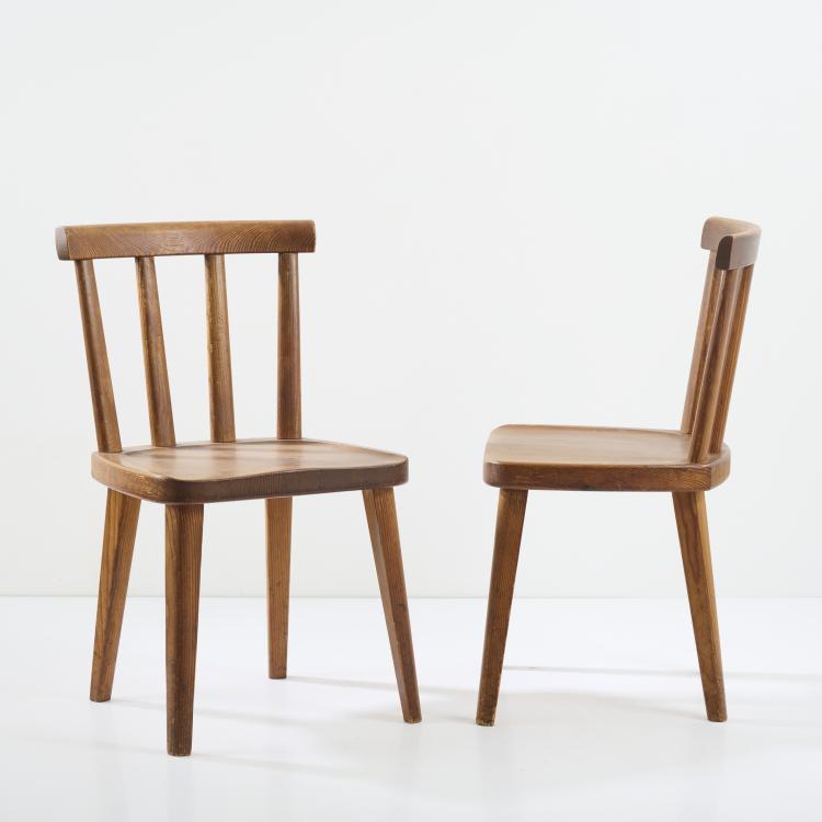 Bild 5 zu Objekt, Four 'Ut&ouml;' chairs, 1930s, Axel Einar Hjorth, Nordiska Kompaniet (NK), Stockholm., 177A 35