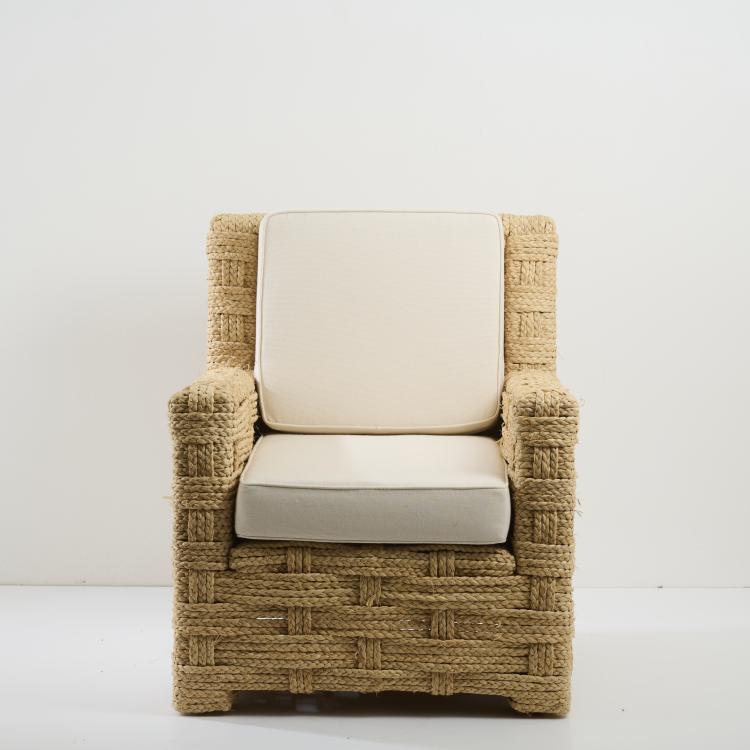 Bild 3 zu Objekt, Armchair 'Raffia', 1950s, Adrien Audoux (in the style of),Frida Minet (in the style of), Frankreich / France, 177A 214