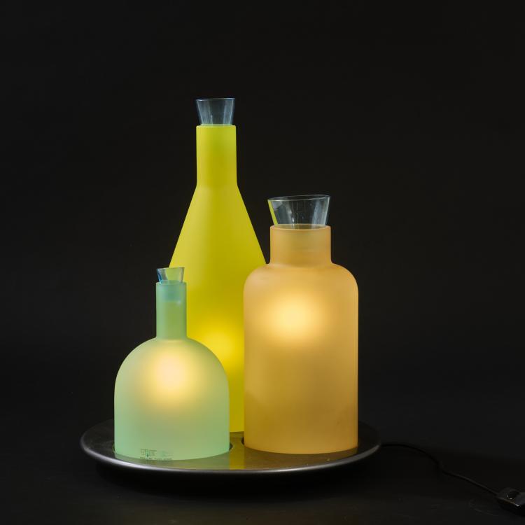 Bild 2 zu Objekt, Tischleuchte 'Bacco 1-2-3', um 1983, Guido Rosati, Itre, Murano, 177A 418