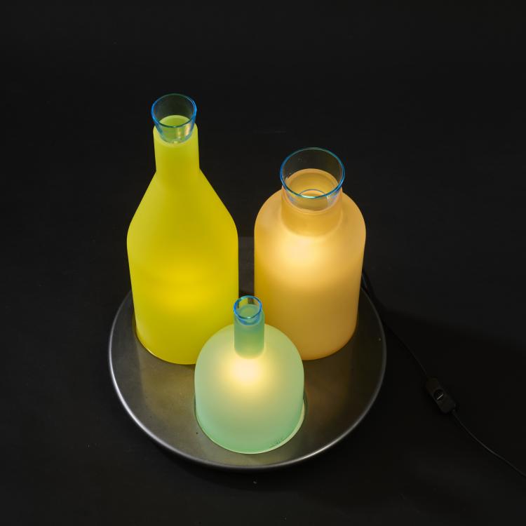 Bild 3 zu Objekt, Tischleuchte 'Bacco 1-2-3', um 1983, Guido Rosati, Itre, Murano, 177A 418