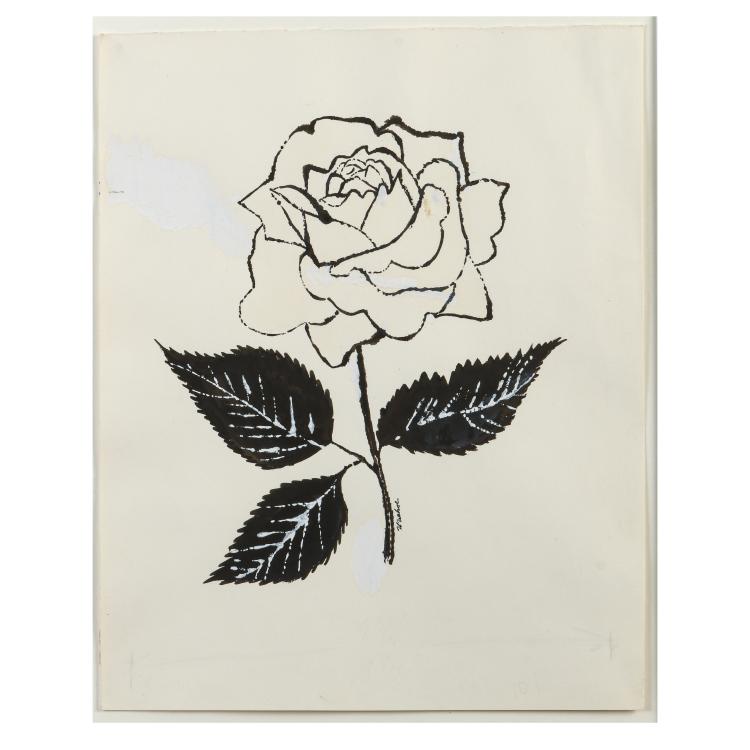 Hauptbild zu Objekt, Ohne Titel (Pink Rose), um 1955, Andy Warhol, 177C 691
